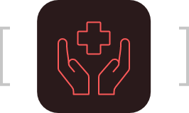 hands with cross icon